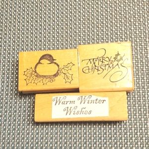 VTG Stamps Bird Christmas